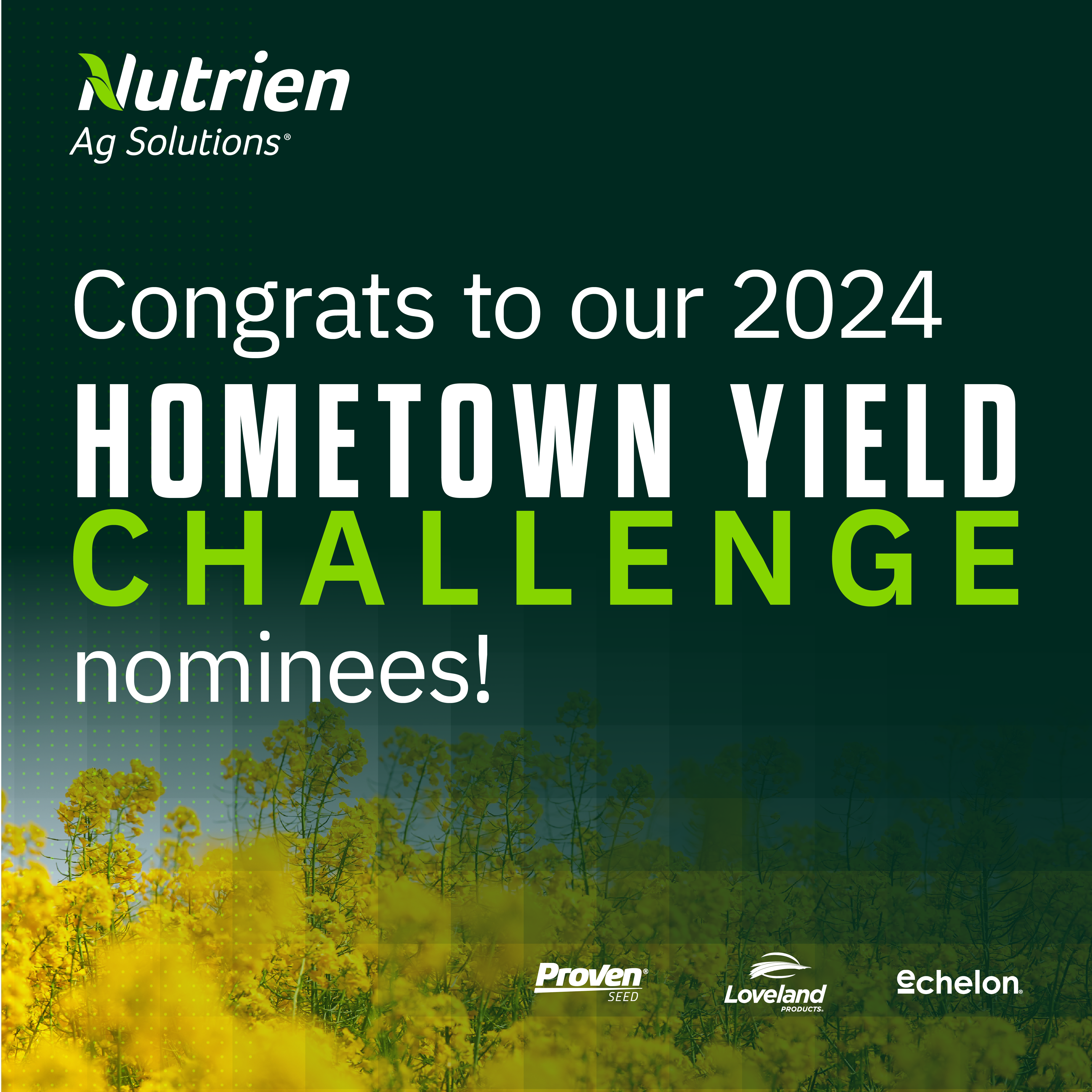 Canadian growers selected to participate in the 2024 Nutrien Ag Solutions Hometown Yield Challenge